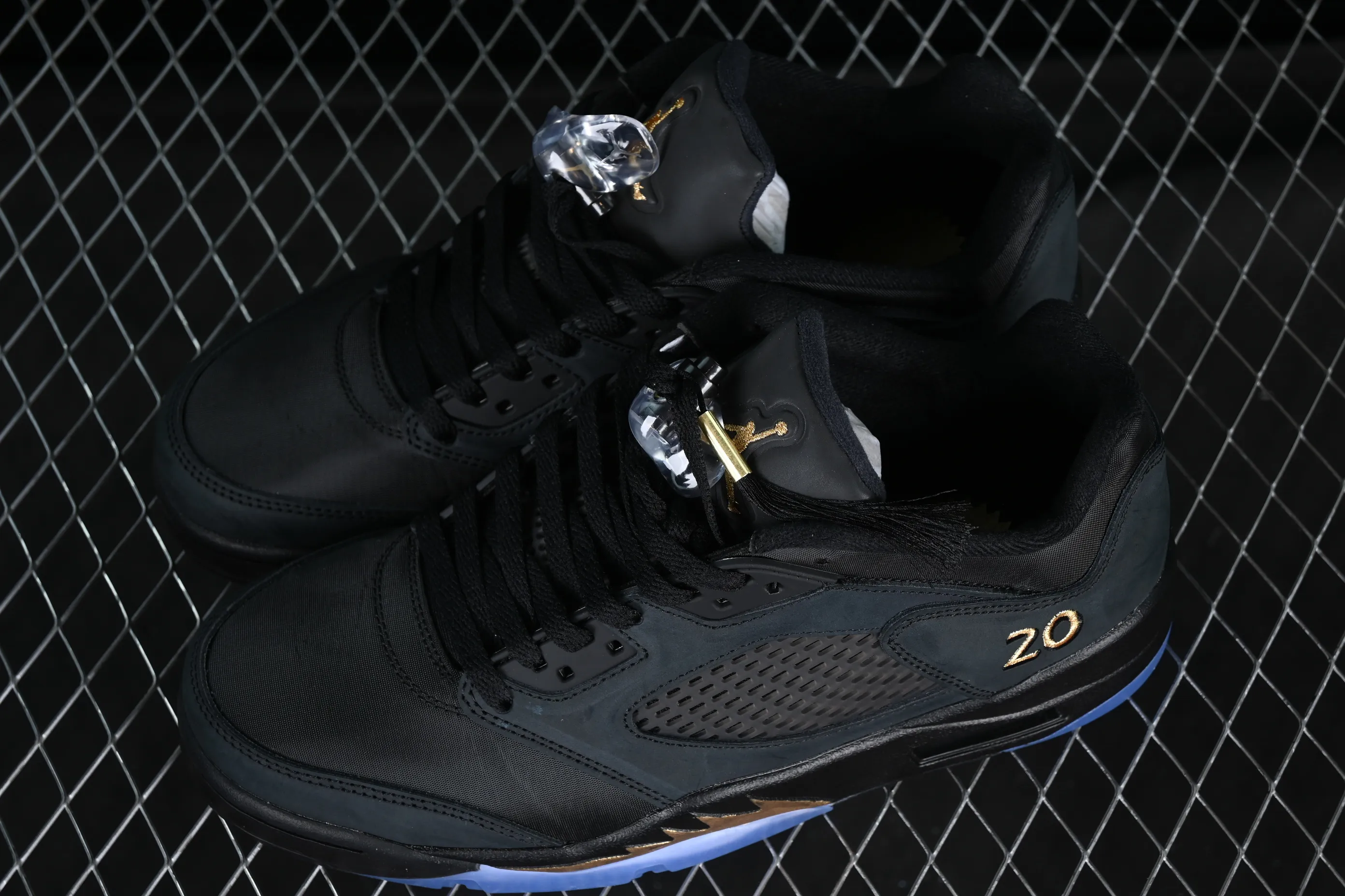 All categories Air Jordan Jordan series basketball shoes Air Jordan 5 Air Jordan 5 Low "Wings" AJ5 Joe 5 black gold cloth low-top basketball shoes DJ1094-001